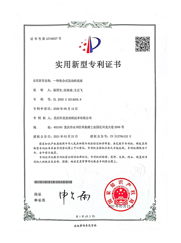 CN202022014205.9一種集合式發(fā)動(dòng)機(jī)線束 